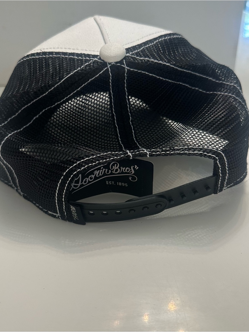 Goorin Brothers White and Black Zebra Extreme Trucker Hat black white - Picture 5 of 9